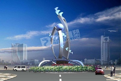 城市景觀雕塑抽象不銹鋼雕塑原創(chuàng)設計