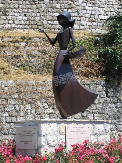 園林景觀(guān)創(chuàng)意女孩不銹鋼雕塑定制