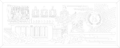 法院浮雕雕塑壁畫原創(chuàng)手繪設計稿