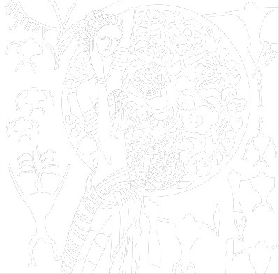 民族團(tuán)結(jié)浮雕雕塑原創(chuàng)手繪設(shè)計稿