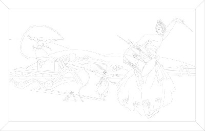 民族團結浮雕雕塑原創(chuàng)手繪設計稿