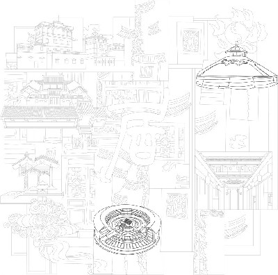 民族團(tuán)結(jié)浮雕雕塑原創(chuàng)手繪設(shè)計稿