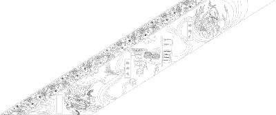 鄉(xiāng)村振興浮雕雕塑原創(chuàng)手繪設(shè)計稿