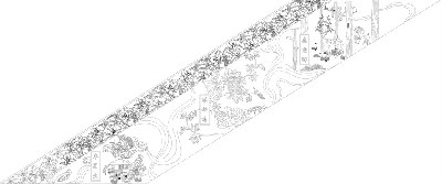 鄉(xiāng)村振興浮雕雕塑原創(chuàng)手繪設(shè)計稿