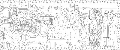 中醫(yī)文化浮雕雕塑原創(chuàng)手繪設計稿