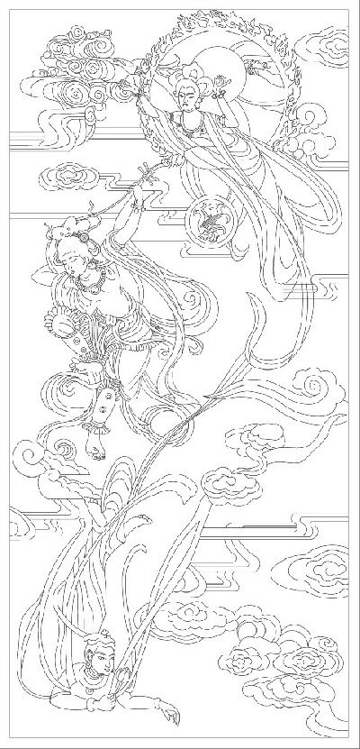 人文歷史浮雕雕塑原創(chuàng)手繪設計稿