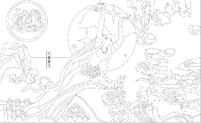 人文歷史浮雕雕塑原創(chuàng)手繪設計稿