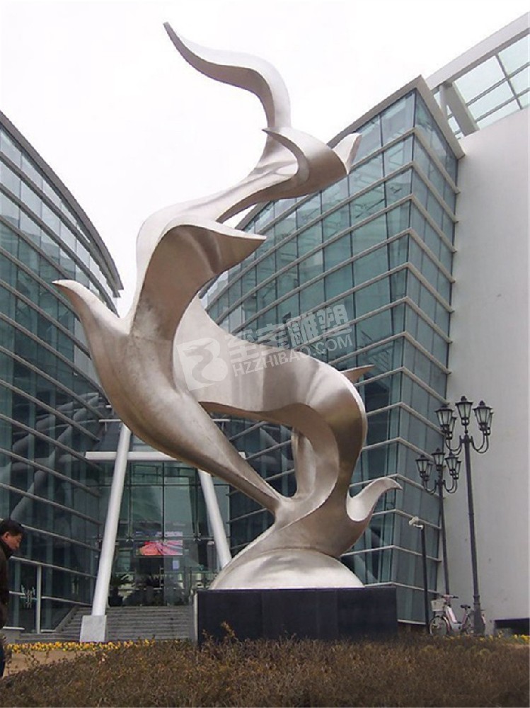 商場(chǎng)抽象樹藤不銹鋼雕塑定制