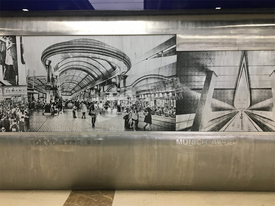 大型不銹鋼蝕刻浮雕壁畫(huà)定制