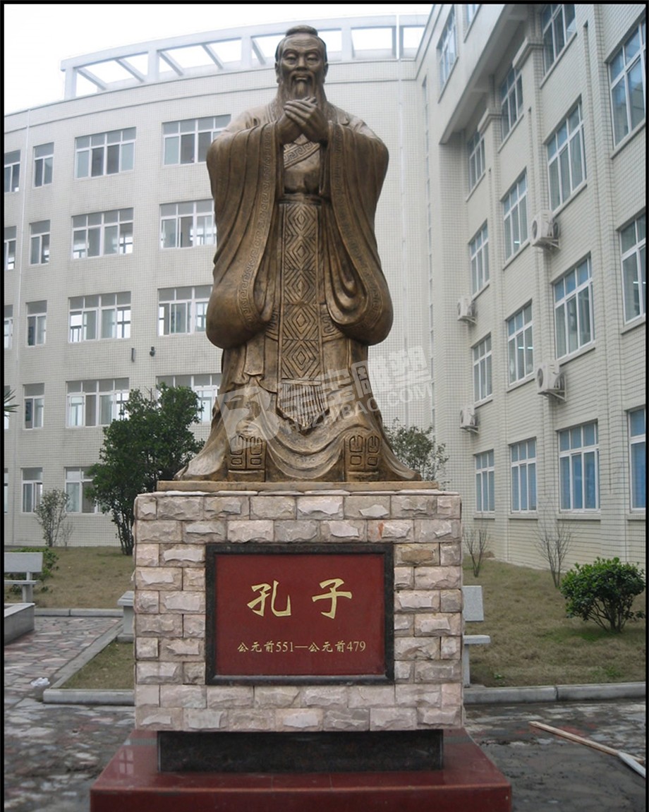 校園文化學?？鬃硬Ａт摲伦香~人物浮雕壁畫玻璃鋼仿鑄銅雕塑定制