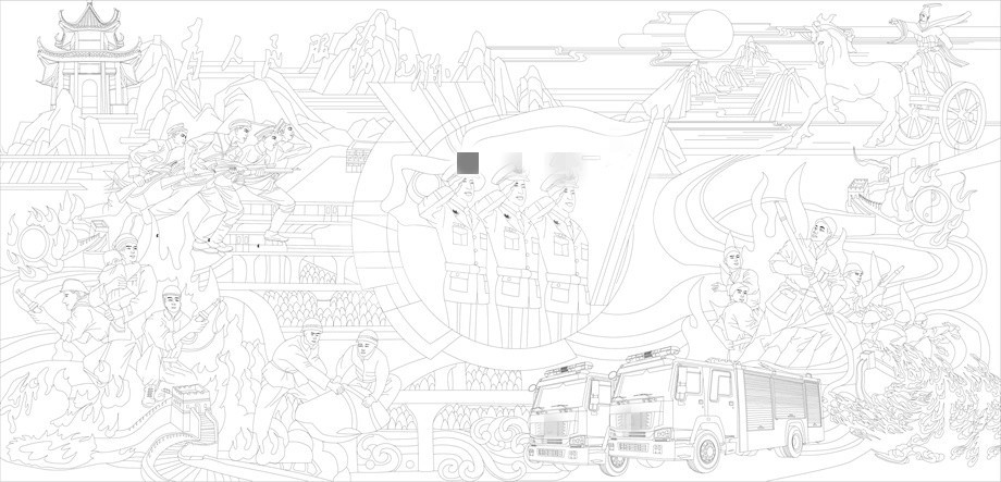 紅色黨建浮雕雕塑原創(chuàng)手繪設計稿