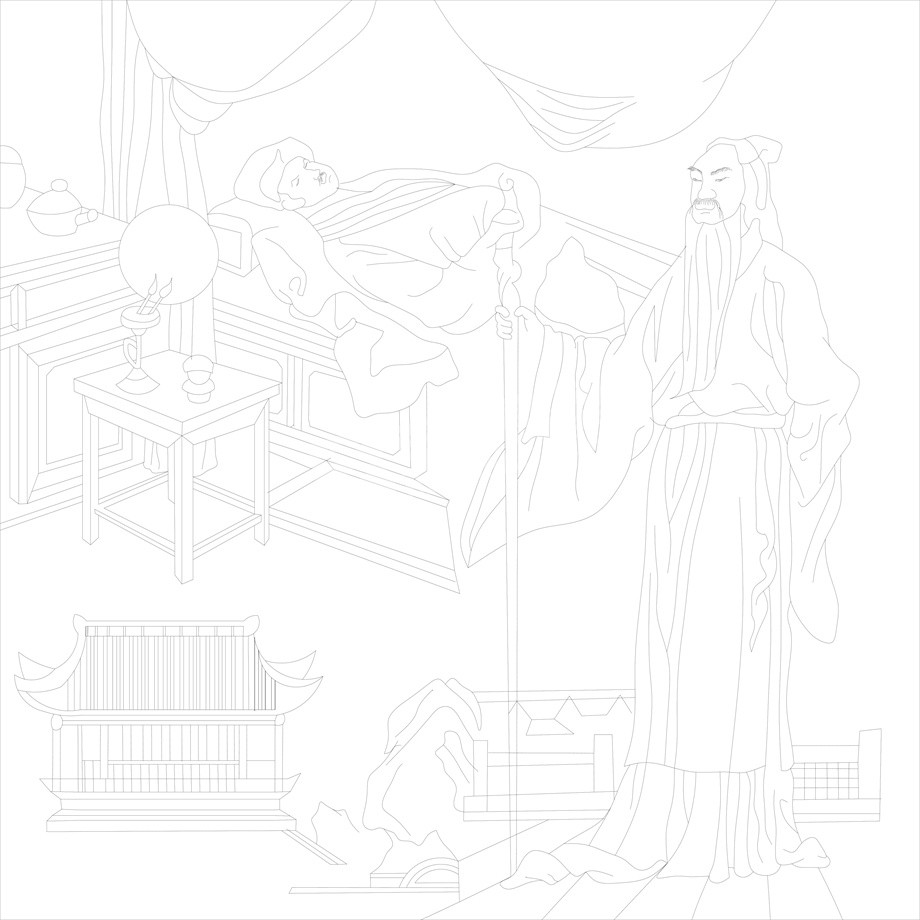 人文歷史浮雕雕塑原創(chuàng)手繪設計稿