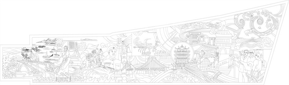 人文歷史浮雕雕塑原創(chuàng)手繪設(shè)計稿