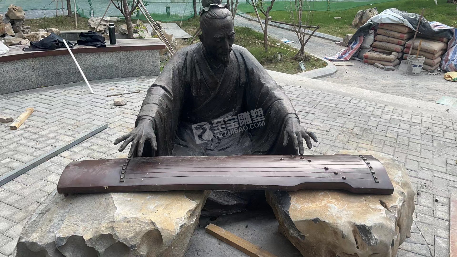 蕭山高橋小學(xué)上善若水不銹鋼雕塑、鑄銅雕塑